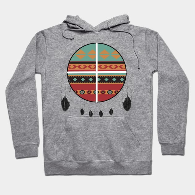 Medicine Wheel Fancy Hoodie by MrPhilFox